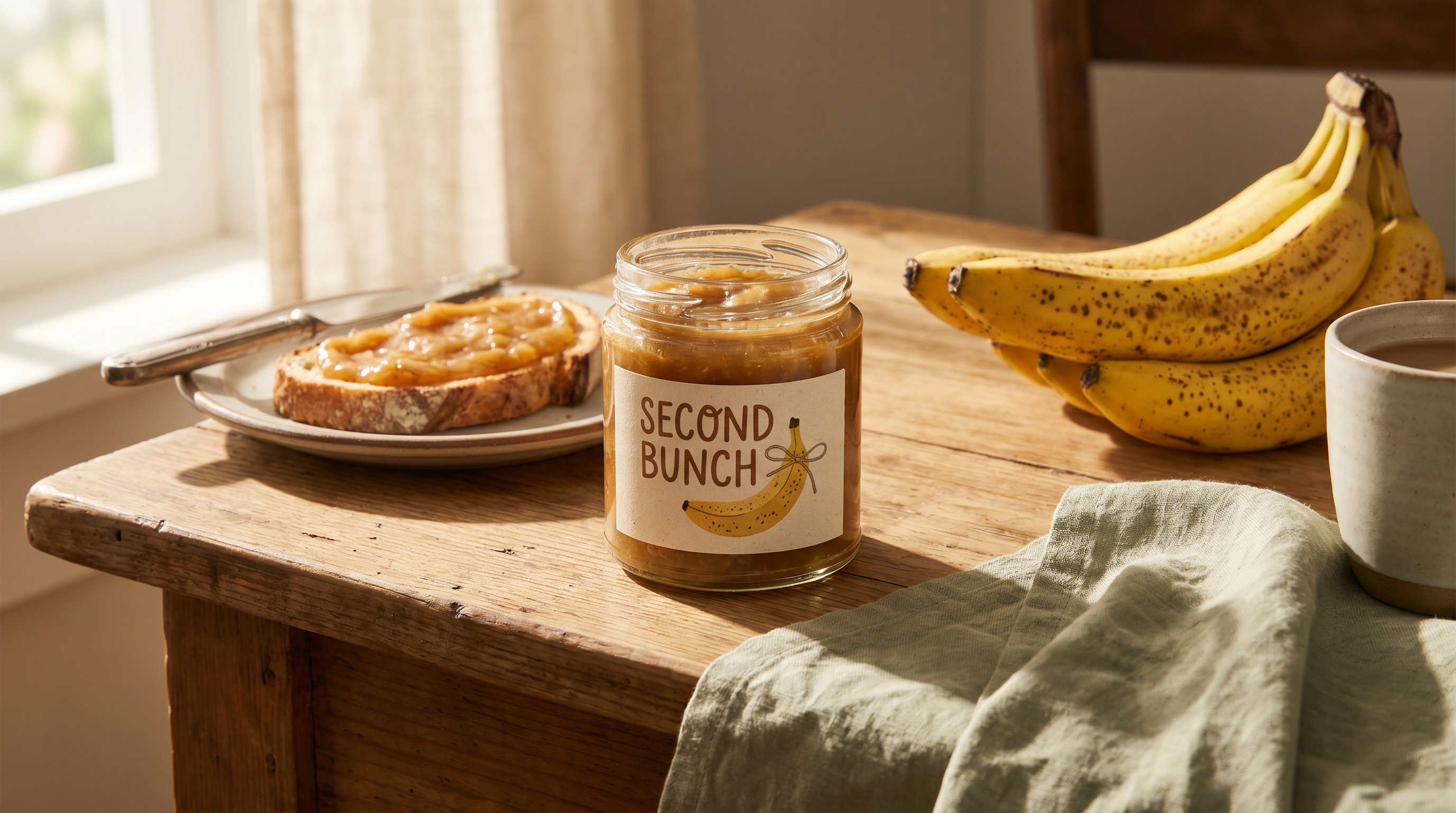 Banana & Cinnamon Jam, 8oz jar